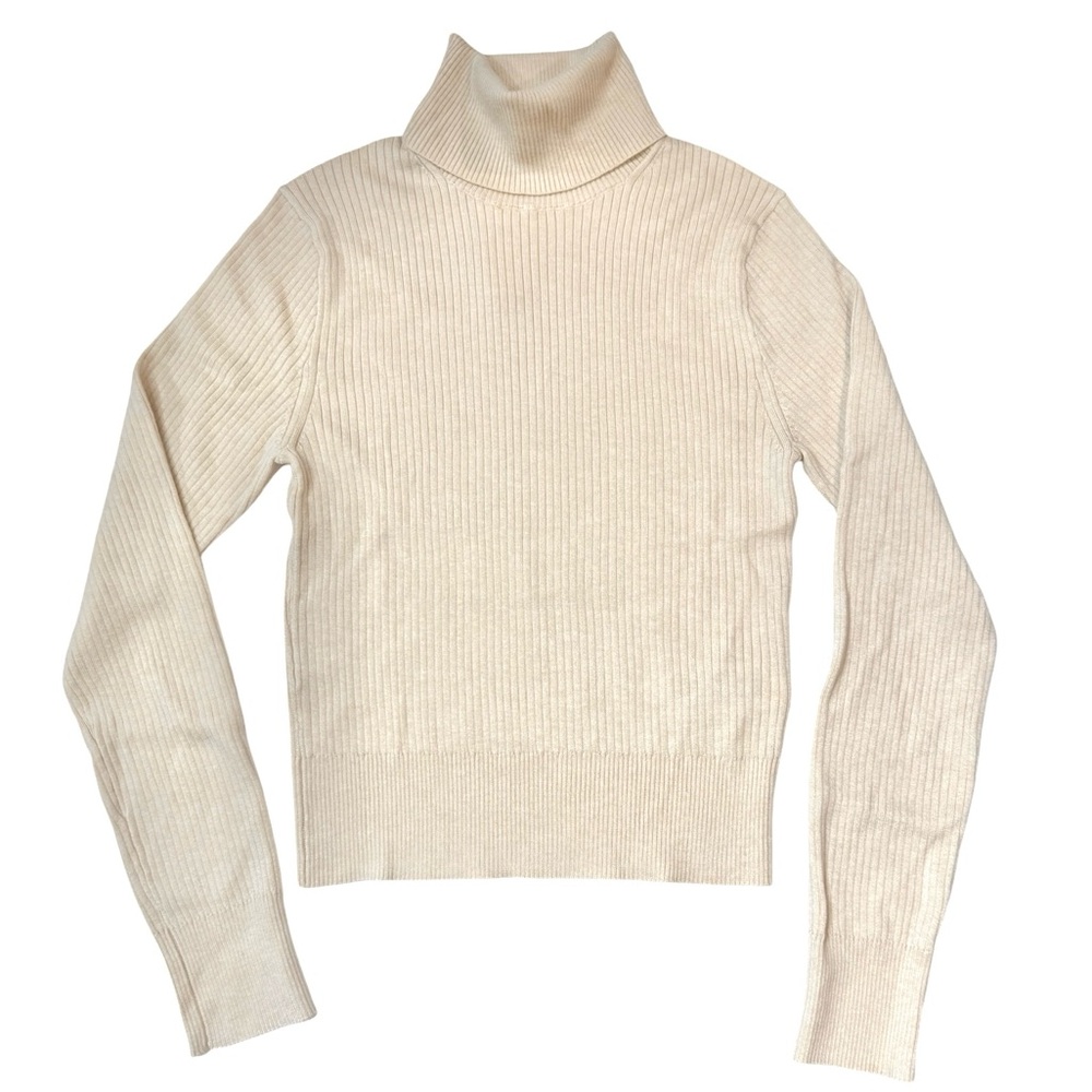 J. Crew Tencel Lyocell-Blend Ribbed Turtleneck Sweater - Picture 5 of 15